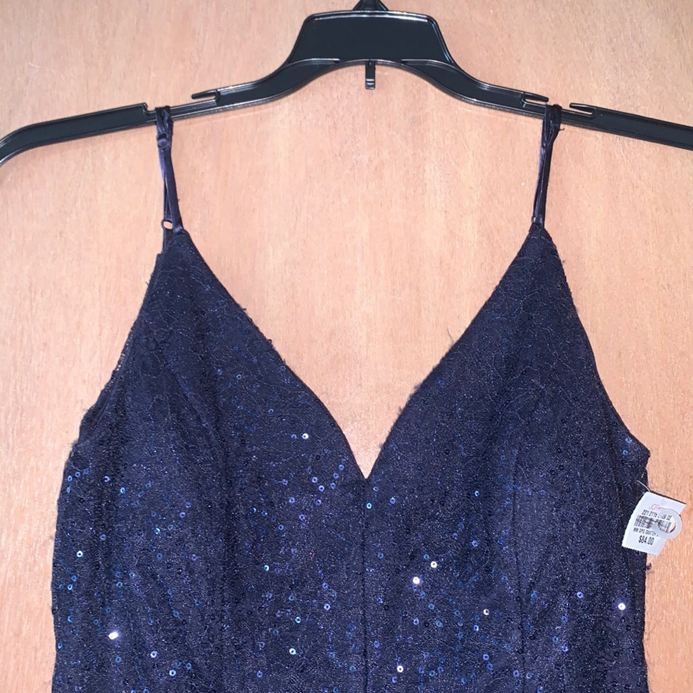Short Formal Blue Dress - Picture 6 of 10